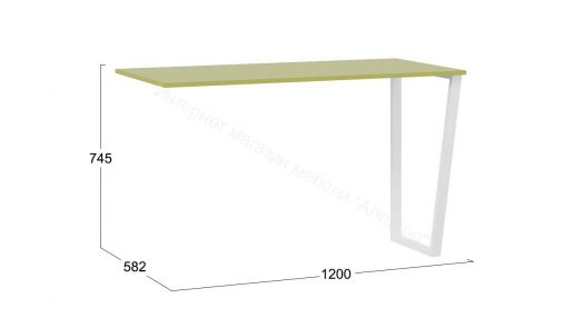Стол письменный «Порто» - ТД-393.15.01 Белый, Зеленый