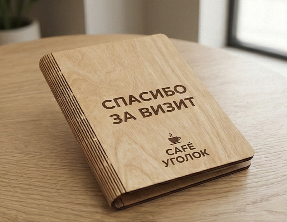 Счетница «Спасибо за визит» (с надписью)