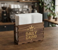 Салфетница с логотипом (премиум покрытие)