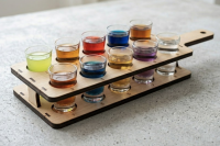 Доска дегустационная для шотов на 10