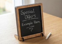 Доска‑меню для спецпредложений (меловая вставка)