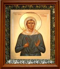 Икона Наталия Силуянова в киоте с басмой Виноградная Лоза (UV-печать)(30646)