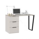 Стол письменный с тумбой универсальной «Порто» - СМ-393.15.011 Кашемир матовый, Баттл Рок, Кашемир сатин