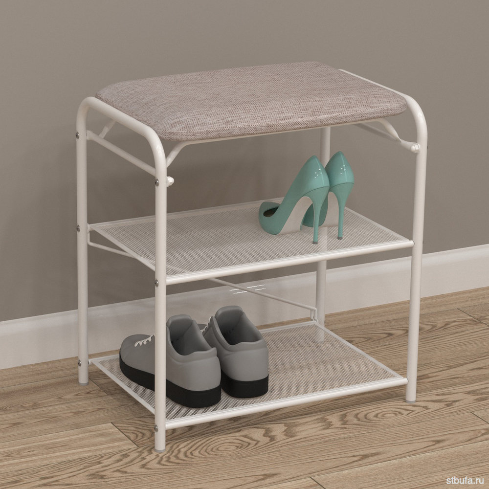 Подставка для обуви, 45х30х50, белый