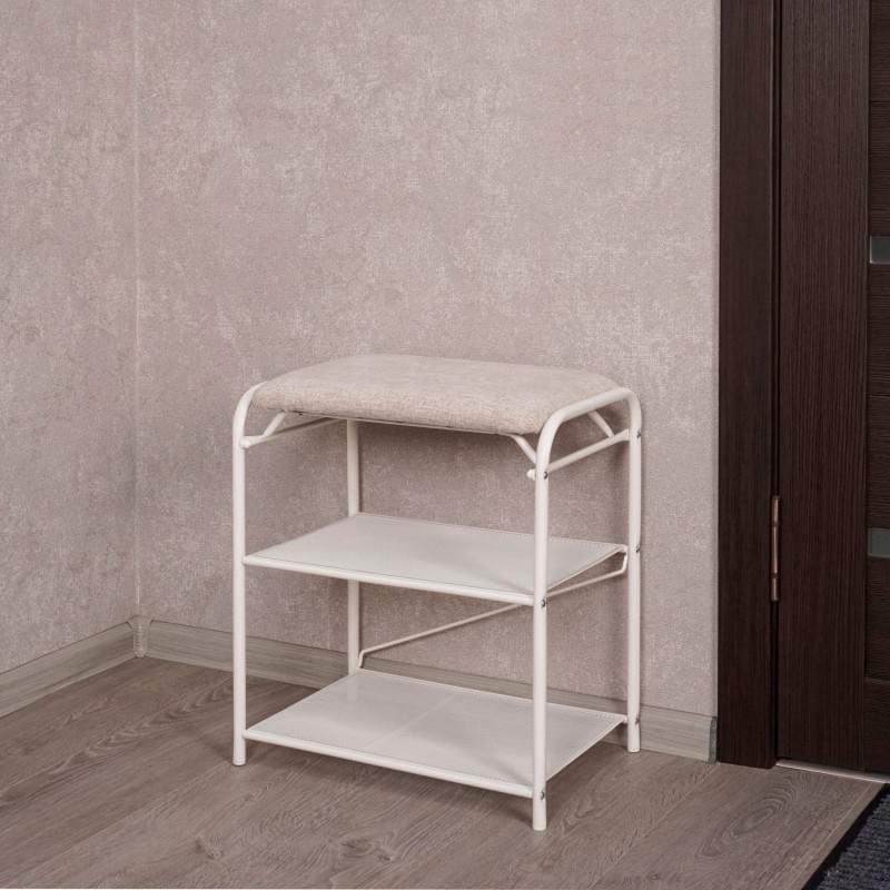 Подставка для обуви, 45х30х50, белый