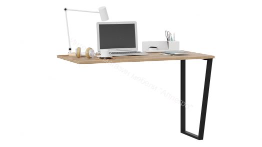 Комплект столов письменных с 1 тумбой универсальной «Порто» - СМ-393.15.013 Яблоня Беллуно, Графит софт