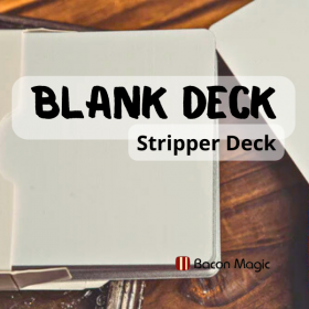 Трюковая колода Blank Deck by Bacon Magic Stripper коническая