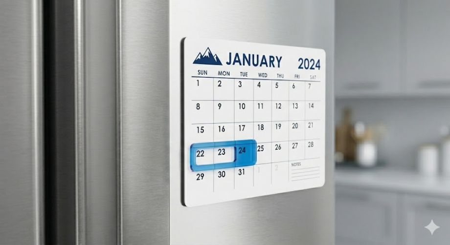 Магнит-календарь на холодильник на заказ