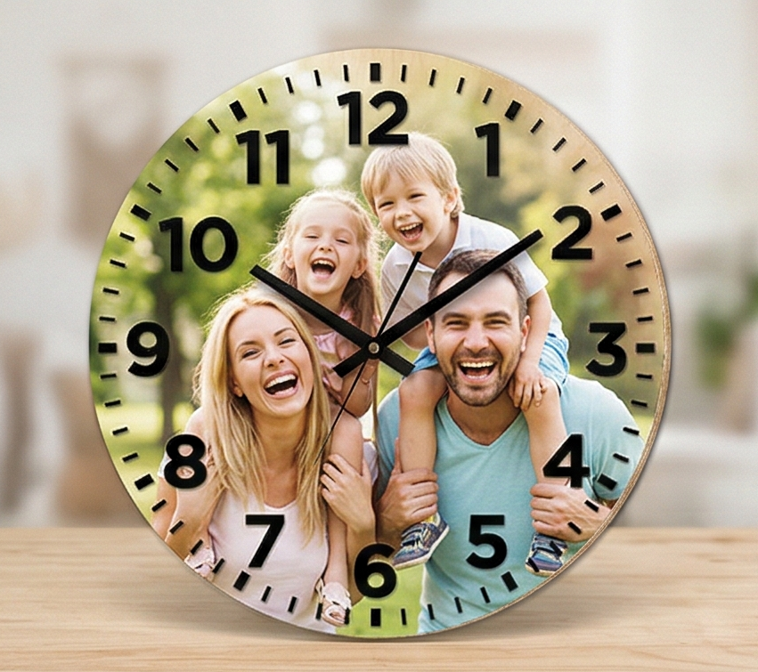Часы настенные с фотопечатью (УФ) на заказ