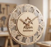 Часы настенные премиум (дерево+акрил) на заказ