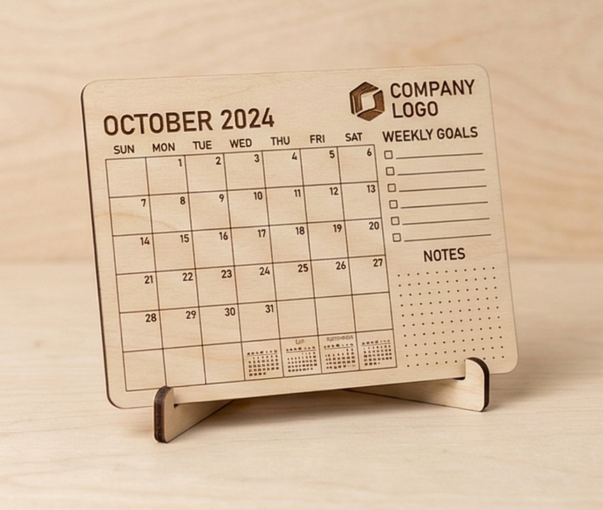 Календарь-планер настольный (неделя/месяц) с логотипом на заказ