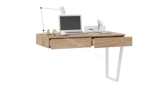 Стол письменный с ящиками «Порто» - ТД-393.15.02 Белый, Яблоня Беллуно