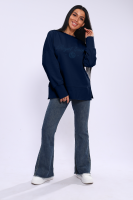 Лонгслив женский ЛЖ-013 [темно-синий]