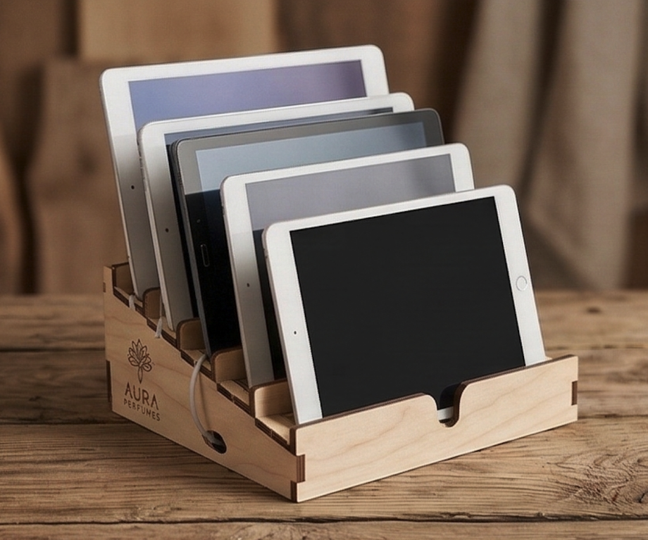 Стенд для планшетов на 6 мест (настольный)