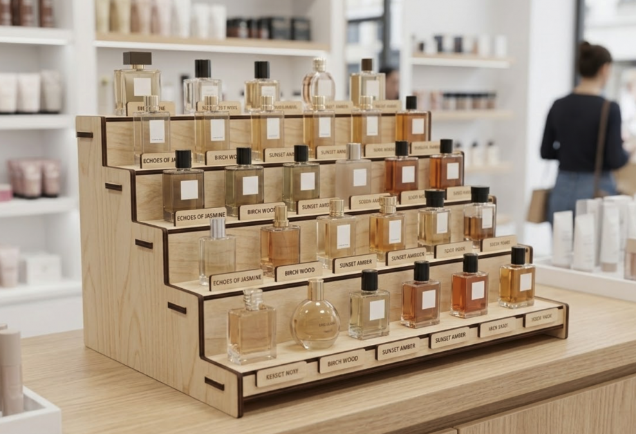 Стенд для парфюма (флаконы) многоярусный