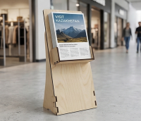 Стенд для листовок А4 напольный (подиум)