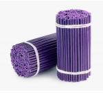 Свеча восковая пурпурная Фиолетовая 1 шт.