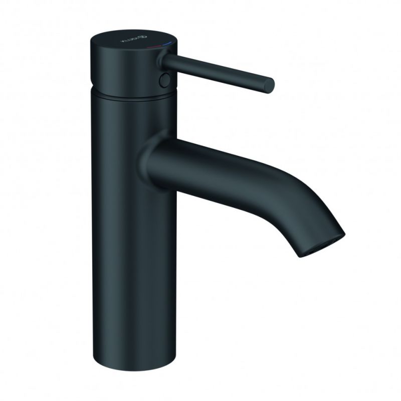 Смеситель для раковины KLUDI BOZZ со сливным гарнитуром, черный матовый 382883976