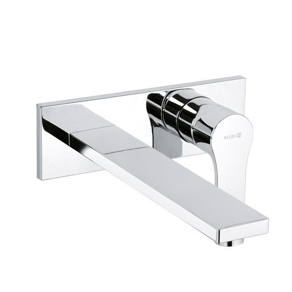Смеситель для раковины KLUDI ZENTA SL настенный,  внешняя монтажная часть, длина излива, 230 мм, хром 482480565