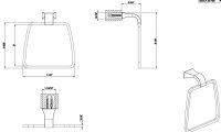 Gessi Mimi Кольцо для полотенец 33309 схема 3 Gessi Mimi Кольцо для полотенец 33309 схема 3