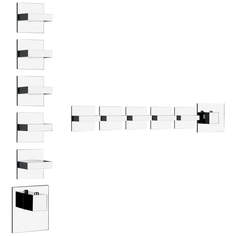 Gessi Rettangolo Wellnes смеситель для ванны/душа 43220