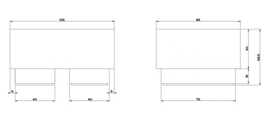 Gessi Rettangolo Мыльница 20826 схема 10