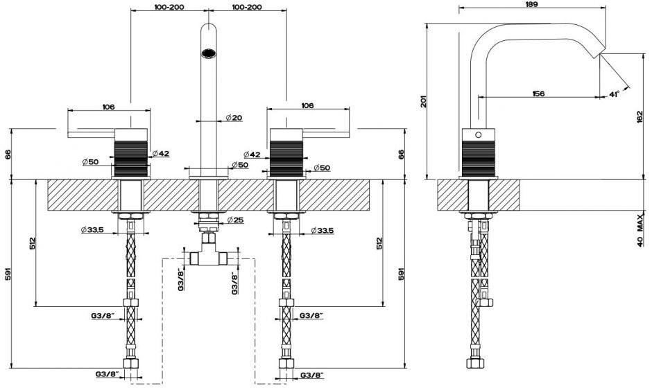 Gessi Trame смеситель для раковины 54312 вентильный ФОТО