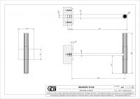 Верхний душ Gessi Incastri 75148 настенный длина 39,1 cм схема 2 Верхний душ Gessi Incastri 75148 настенный длина 39,1 cм схема 2