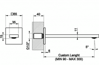 Излив для раковины Gessi Inverso 73104 схема 12 Излив для раковины Gessi Inverso 73104 схема 12
