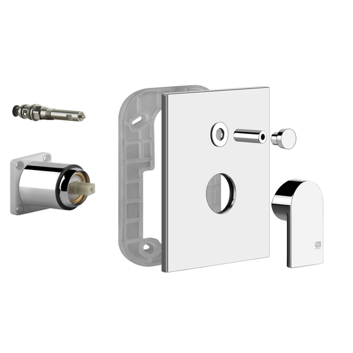 Смеситель встраиваемый для душа Gessi Emporio Via manzoni на 2 выхода с переключателем 44634 ФОТО