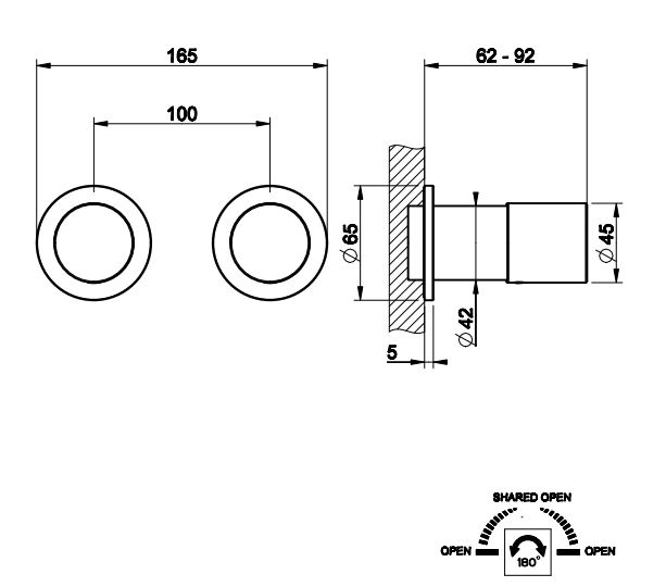 Смеситель для ванны/душа Gessi Habito RIGATO 70579 ФОТО