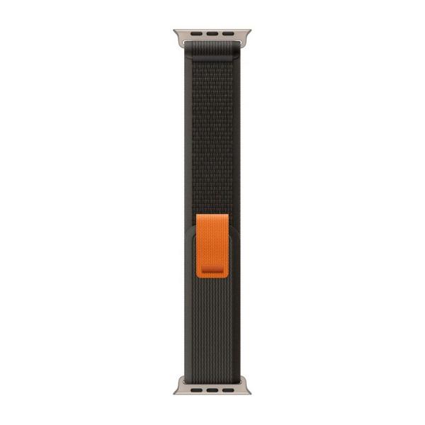 Ремешок Apple Watch Ultra 49mm Black/Gray Trail Loop - Natural Titanium Finish - M/L оригинал