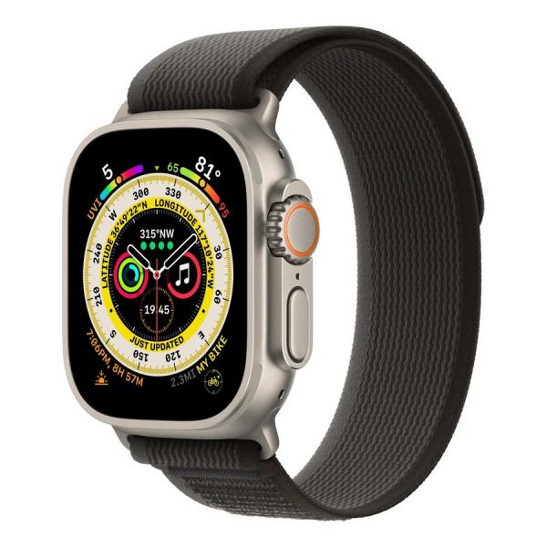 Часы Apple Watch Ultra 3 GPS + Cellular 49mm Natural Titanium Case with Black/Gray Trail Loop (M/L)