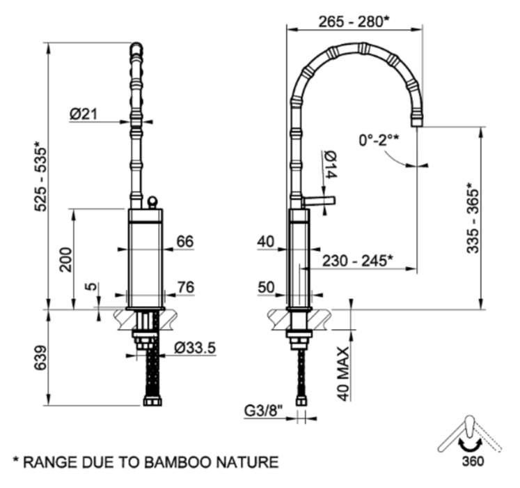 Смеситель для раковины Gessi Jacqueline 77037 высокий со средним поворотным изливом и металлическим вентилем ФОТО