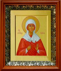 Икона Раиса Александрийская в киоте с басмой Виноградная Лоза (UV-печать)(33150)