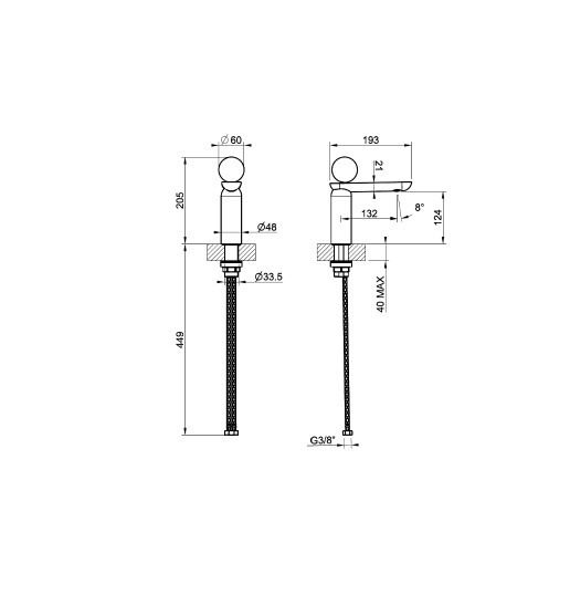 Смеситель для раковины Gessi Perle 74402 низкий с вентилем из муранского стекла Battuto без донного клапана ФОТО
