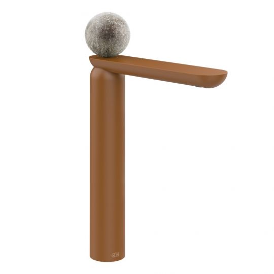 Смеситель для раковины Gessi Perle 74604 высокий без донного клапана с вентилем из из муранского стекла Pulegoso схема 11