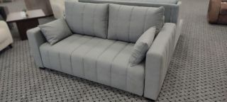 Диван Дейл 2 БД выкатной велюр Токо (Toko) 05 декоративные подушки-1