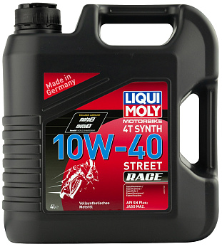 Liqui Moly Motorbike 4T Synth Street Race 10W-40, 4л