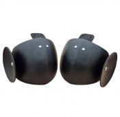 Налокотники с ронделями матовые пластиковые (пара). Серия "Оникс"