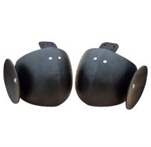 Налокотники с ронделями матовые пластиковые (пара). Серия "Оникс"