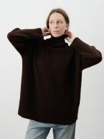 Свитер из мериноса шоколад