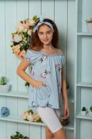 Майка 5118 детская [голубой]