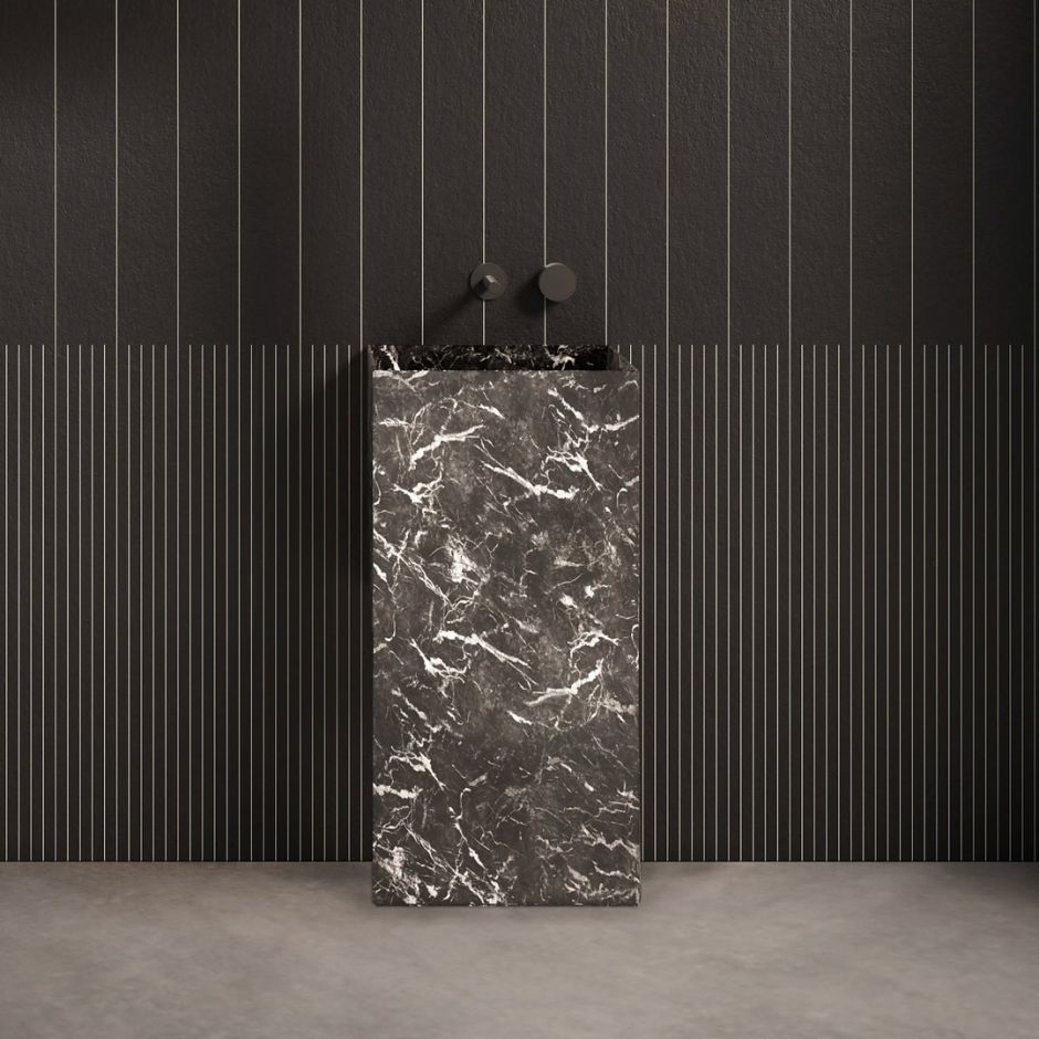 Раковина напольная из камня Antonio Lupi Nabatei NABT4085 40х40 см ФОТО