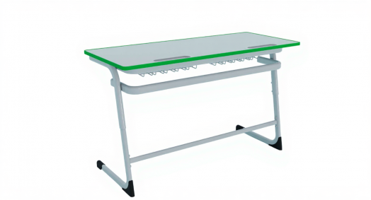 Парта Мега Смарт Про (Mega Smart Pro) с литой кромкой Зеленая Двухместная