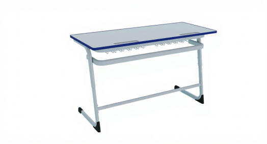 Парта Мега Смарт Про (Mega Smart Pro) с литой кромкой Синяя Двухместная