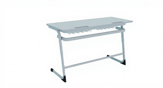 Парта Мега Смарт Про (Mega Smart Pro) с литой кромкой Серая Двухместная