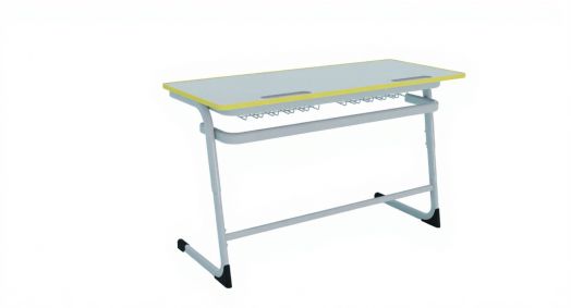 Парта Мега Смарт Про (Mega Smart Pro) с литой кромкой Желтая Двухместные