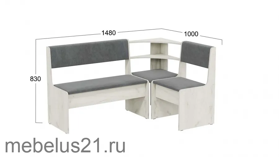 Скамья угловая Ларго