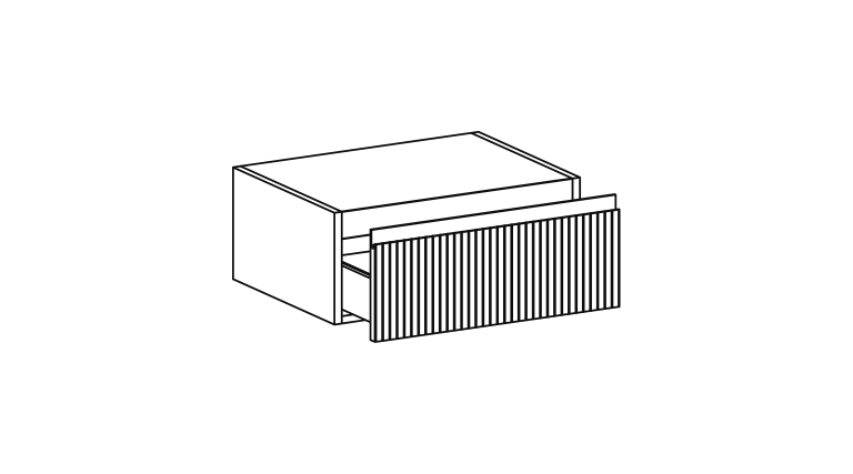 Изображение Тумба подвесная в ванную комнату Globo Linea LB2450M 50x50x24,5